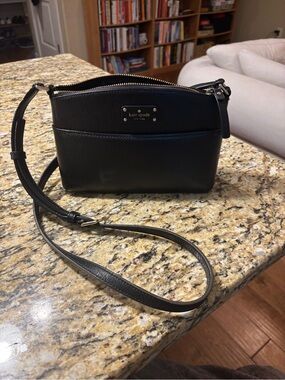 kate spade Black Leather Crossbody Bag